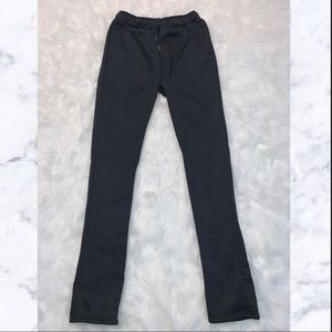 BLACK STACKED JOGGERS